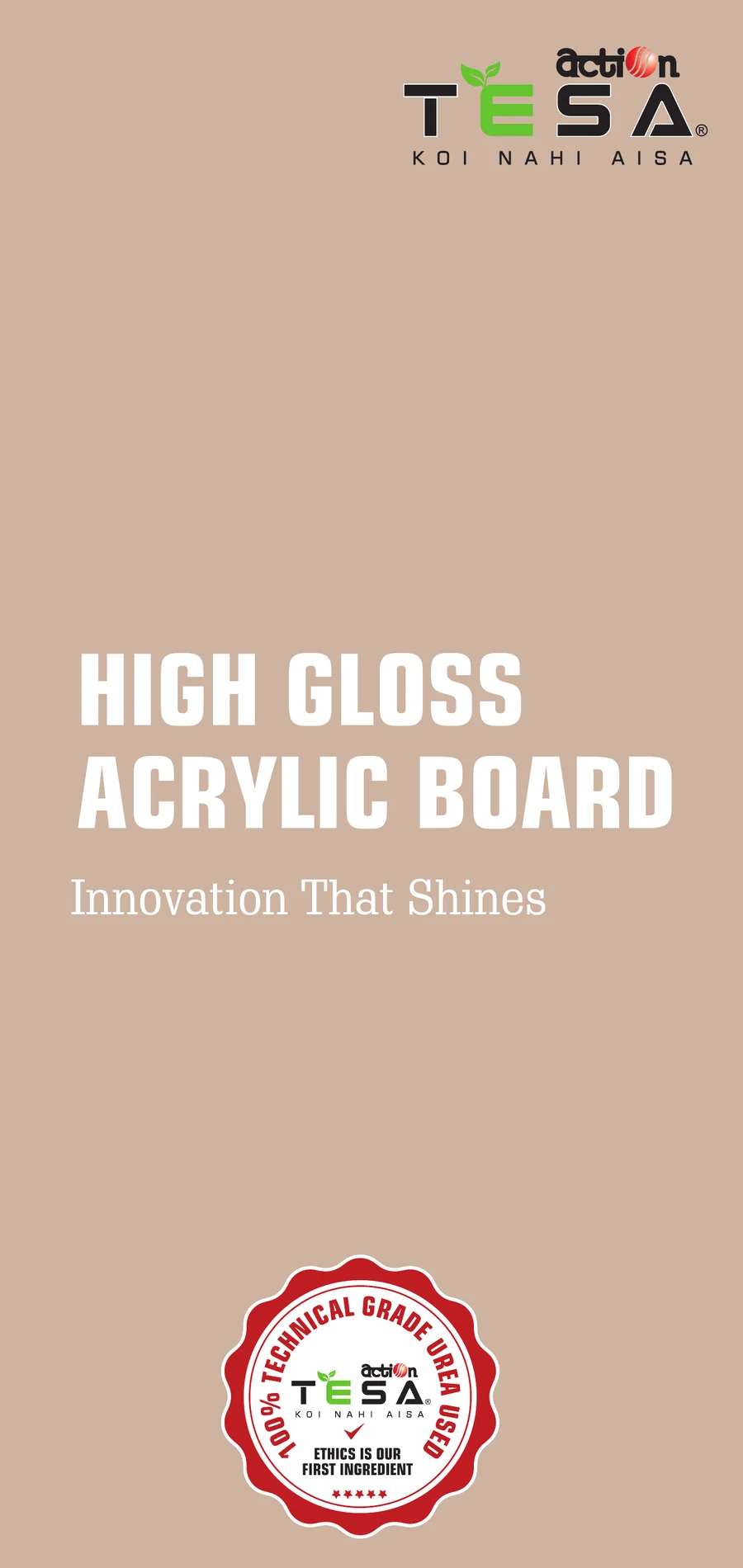 Acrylic Brochure Catalogue Cover